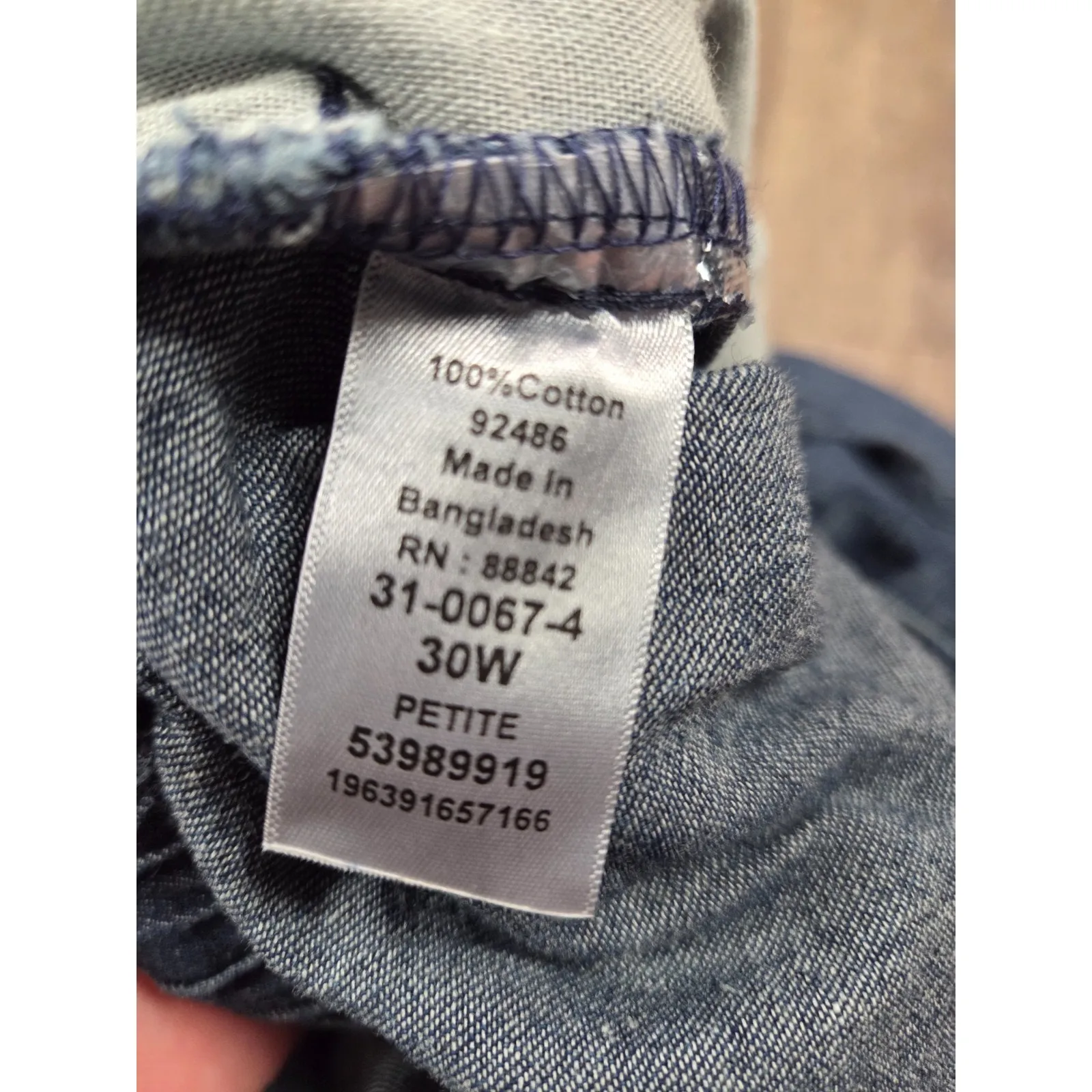 Woman Within NEW Drawstring Denim Skirt Dark Wash Plus Size 30W Petite - Image 3