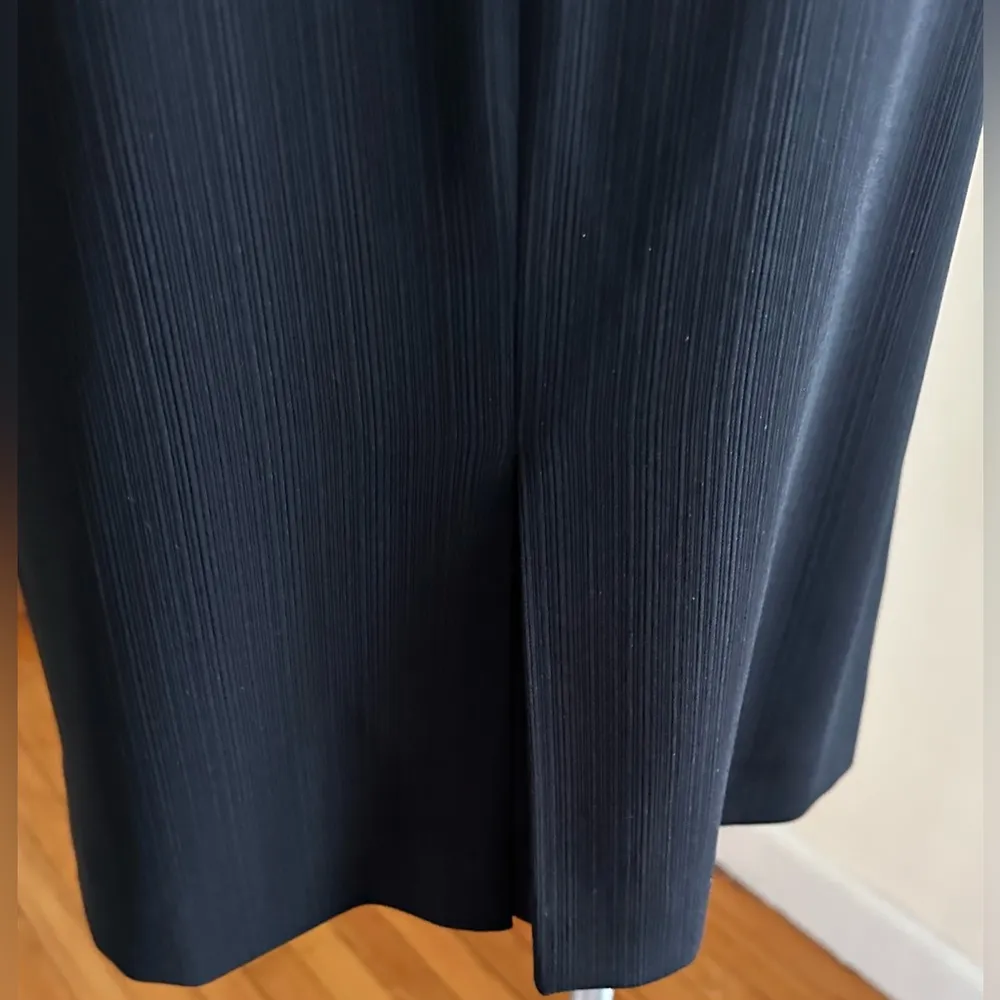 Jones New York Black Midi Zipper On Side Lines In Fabric SZ 12 Good condition - Image 5