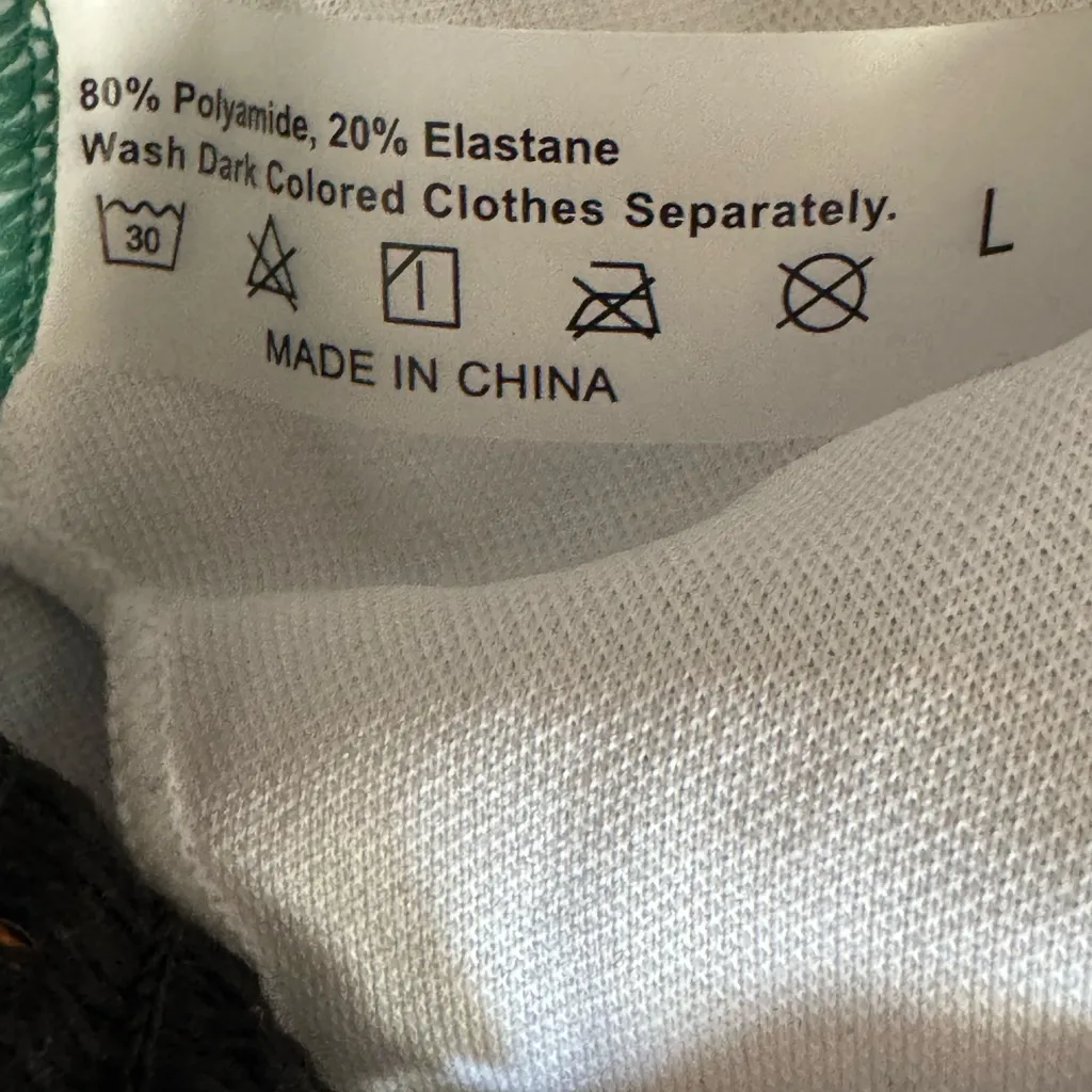 Milumia Women's Stitch Detail Strapless One Piece Swimsuit Cut Out Green Gold L Size L - Image 8