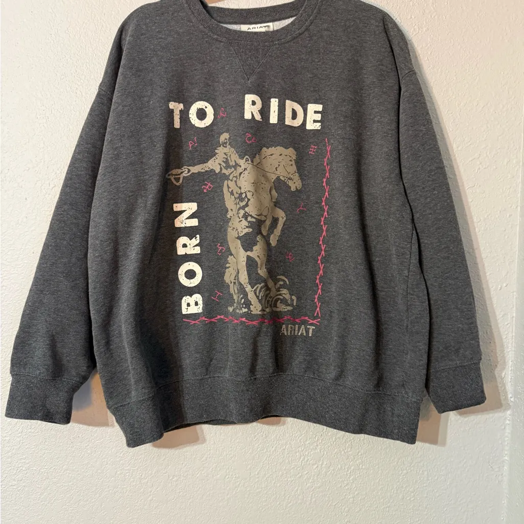 Ariat Women's Gray Sweatshirt - Image 2