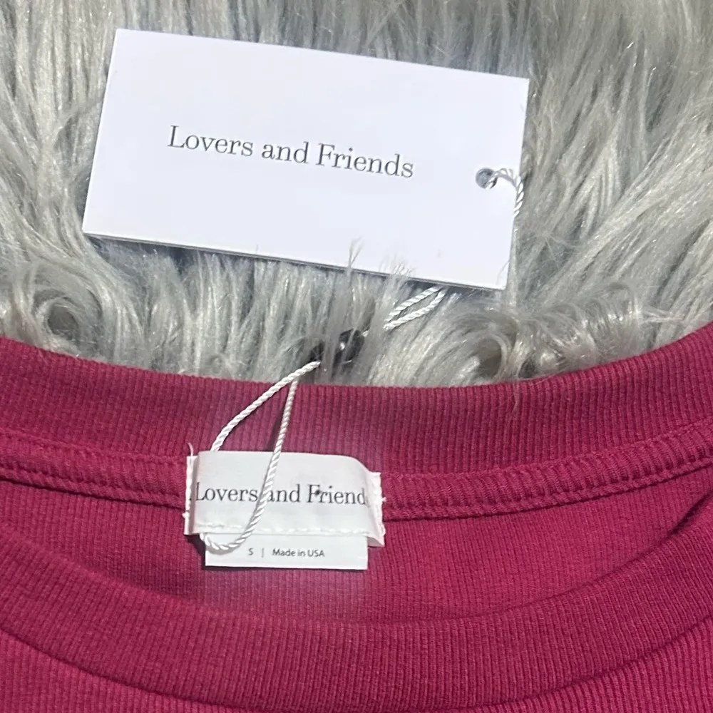 LOVER ANND FRIENDS WAIST TIE TEE Wine Red Size Small - Image 5