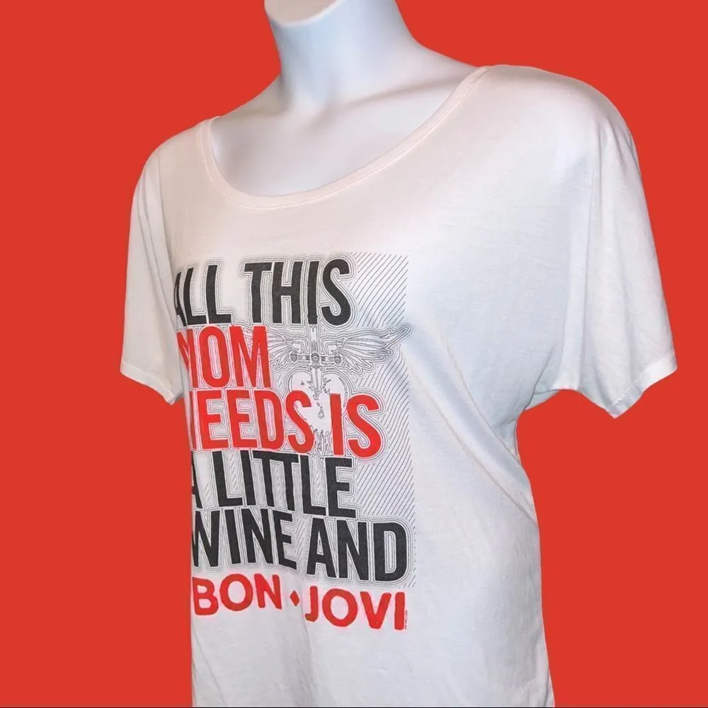 Bella white top with fun sayings on front! White Size undefined - Image 6