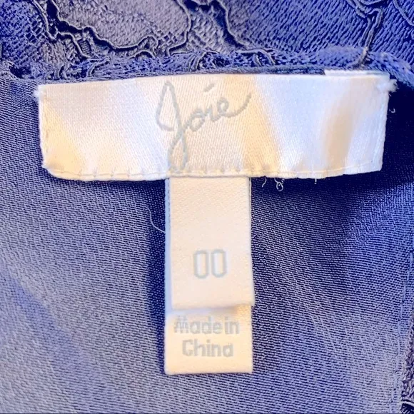 Joie Adisa Dark Navy Sleeveless Lace Mini Dress‎ Size 00 - Image 13