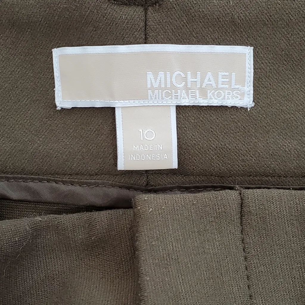 Michael Kors‎ Women's Olive Stretch Pants. Size 10 - Image 5