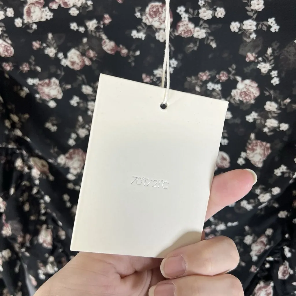 70/21 Dress Womens Size‎ Small Chiffon Floral print Cut Out long sleeve NWT Boho - Image 7