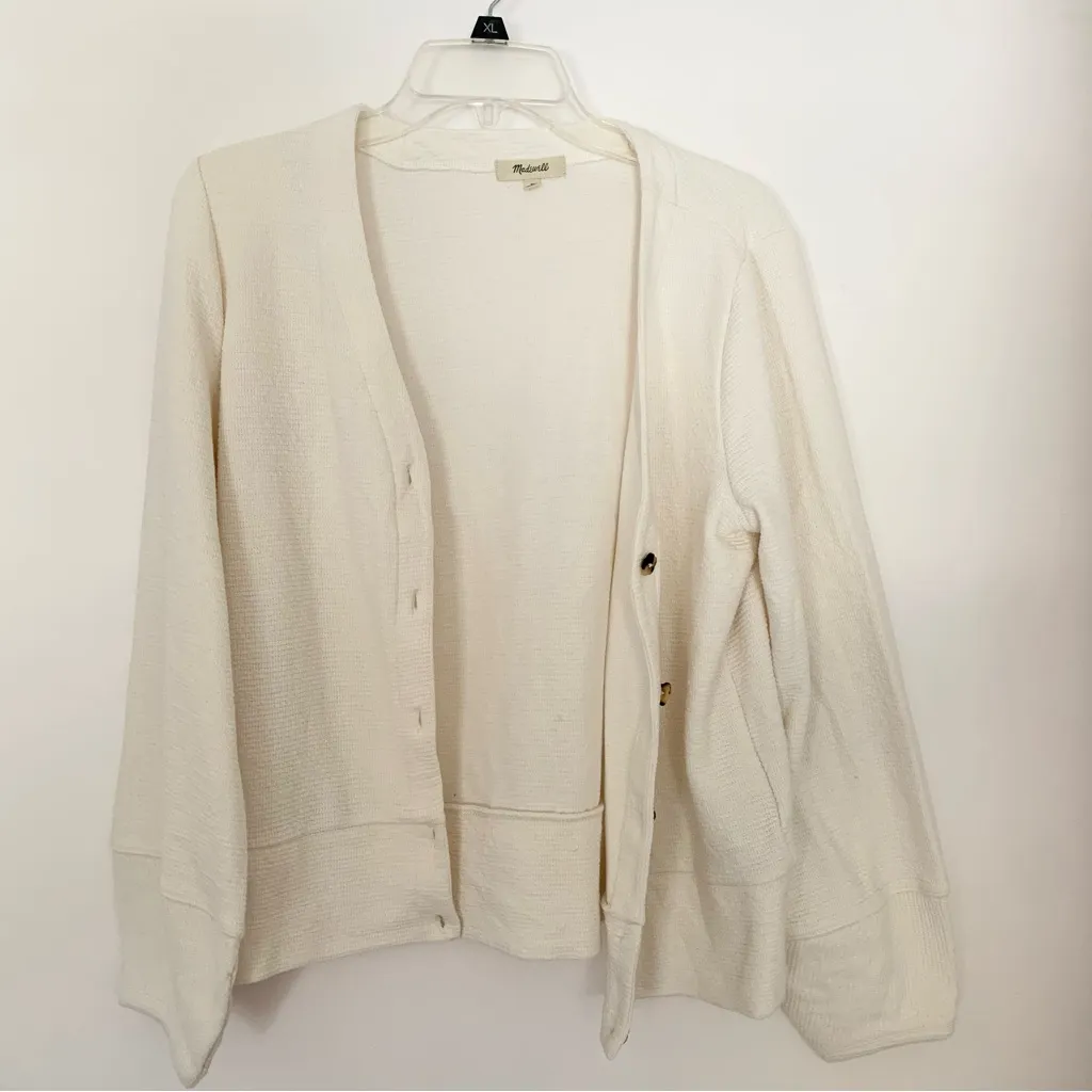 Madewell Pieced-Sleeve Cardigan - Image 2