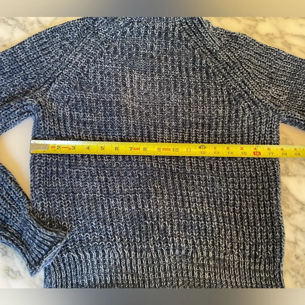 EUC Madewell Marled Cotton Mockneck Sweater Sz XS - Customer Return Ripped Seam - Image 6