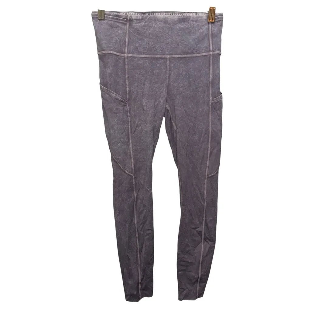 Lululemon 6 fast and free 7/8 to dye for purple high waist running legging tight - Image 3