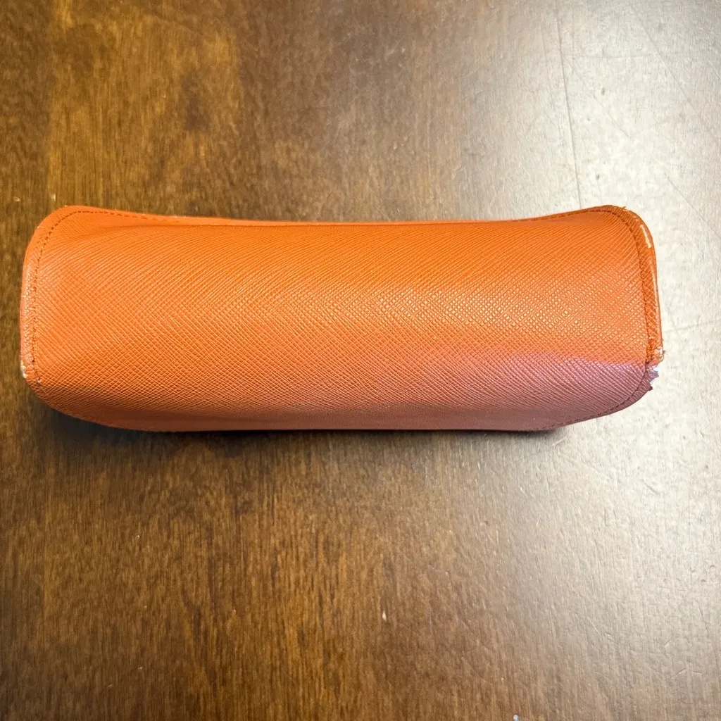 Tory Burch Orange Sunglasses Case Empty - Image 5