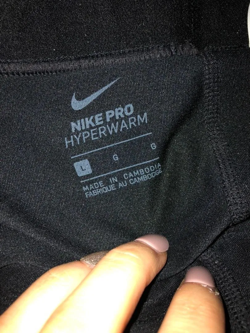 Nike Pro Ribbed Black Leggings - Image 5