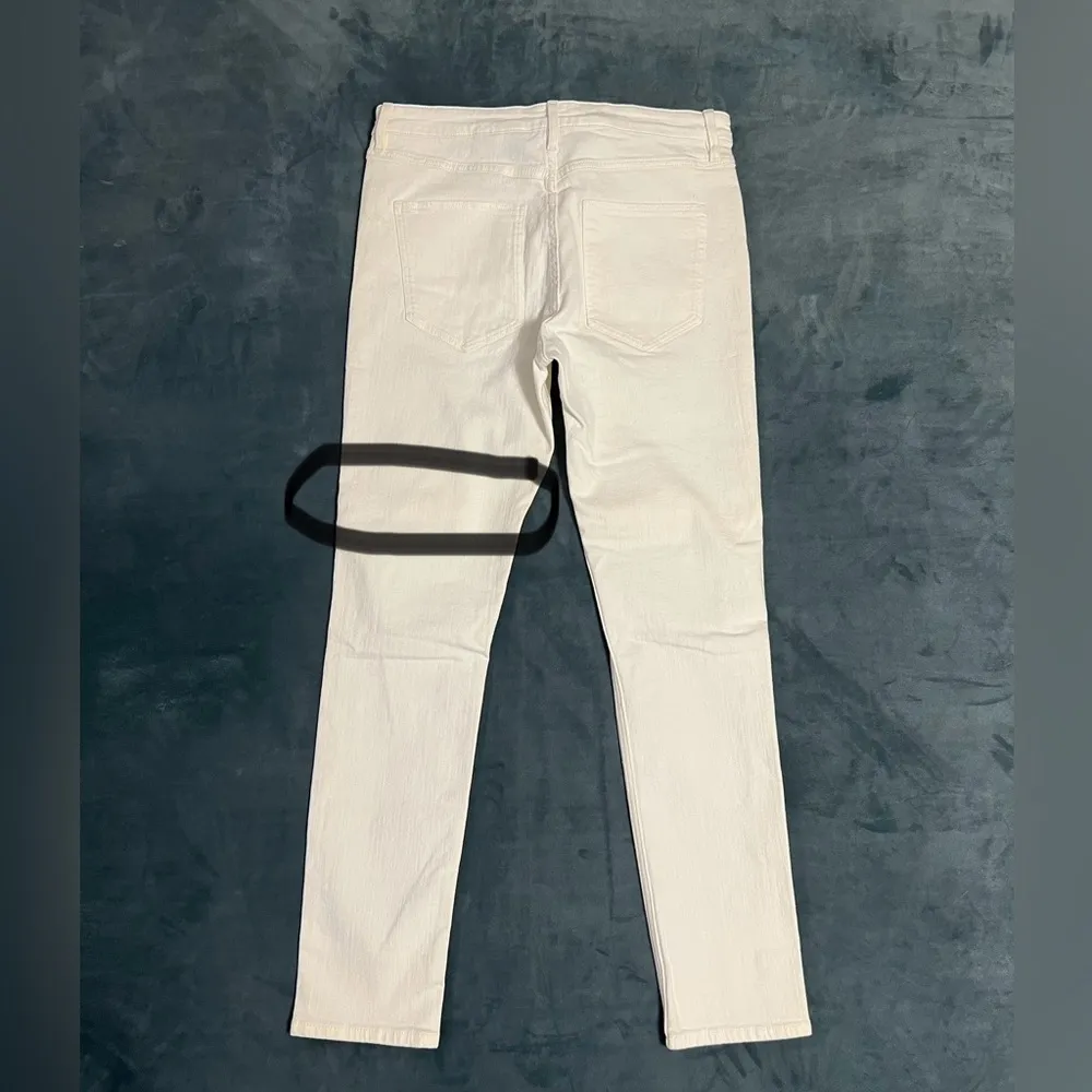 H&M Divided Skinny Jeans Size 10 White - Image 3