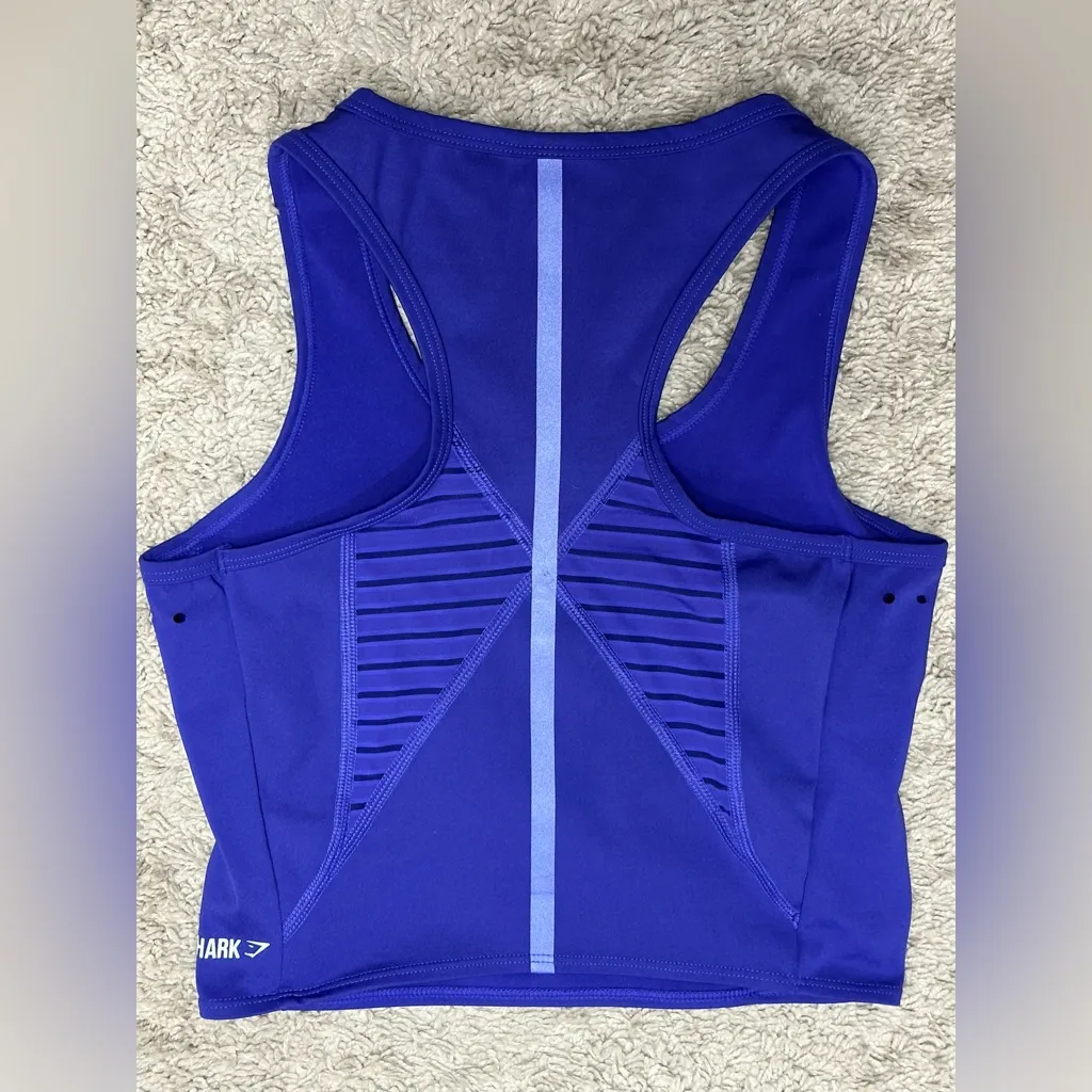 EUC! Gymshark Purple Crop Tank Top size XS - Image 3
