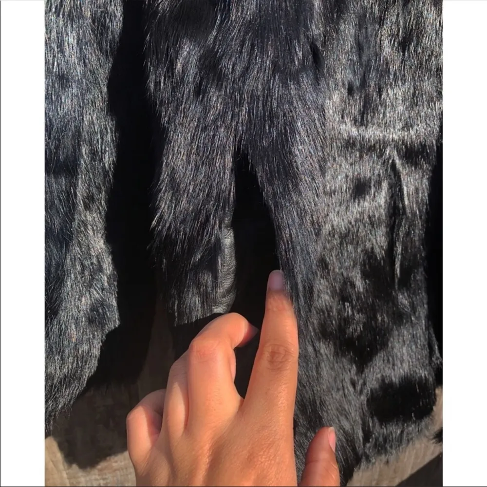 Jacques Saint Laurent Rabbit Fur Coat - Image 4