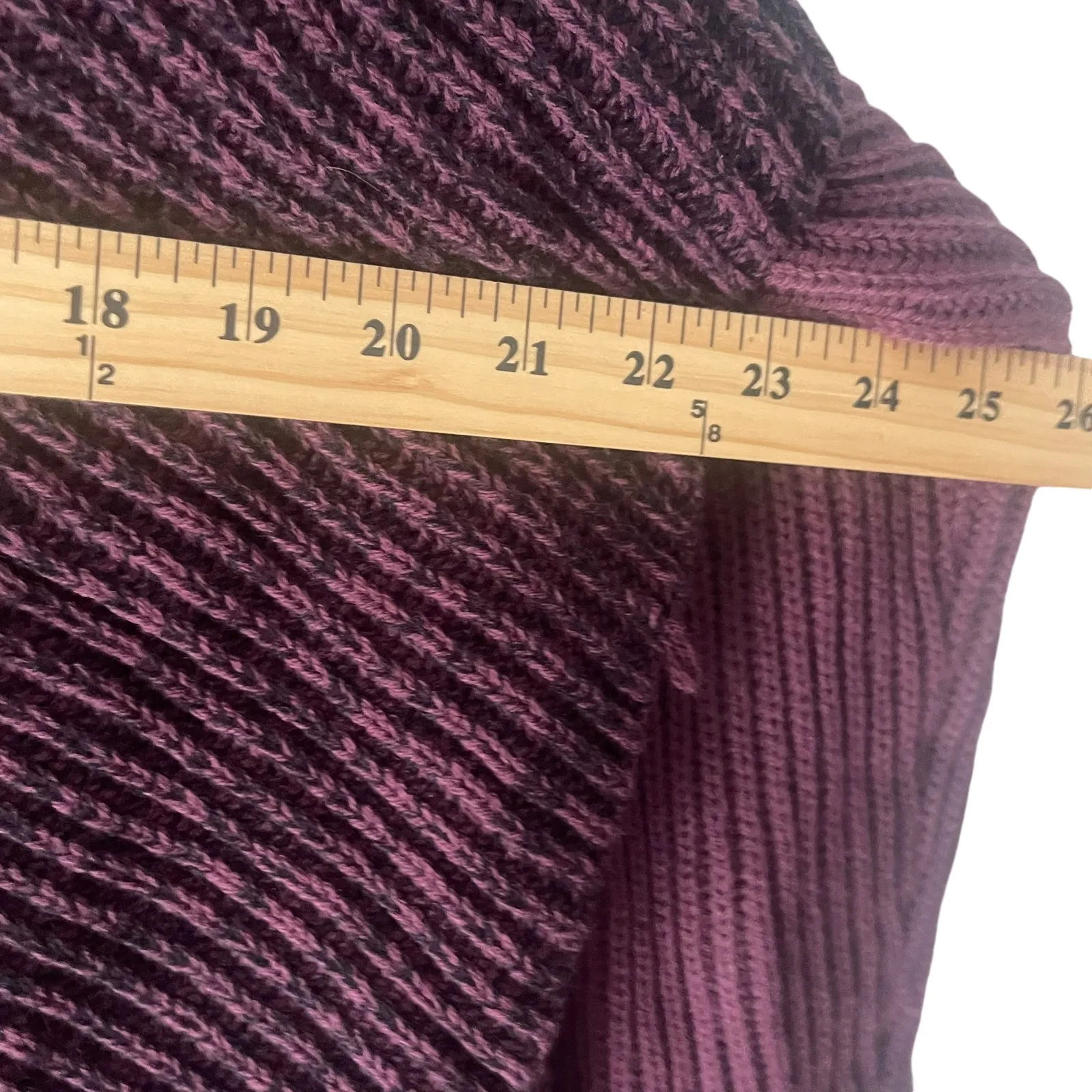 Lisa Rinna Collection Women Large Red‎ Maroon Wrap Cardigan Chunky Sweater Red - Image 9