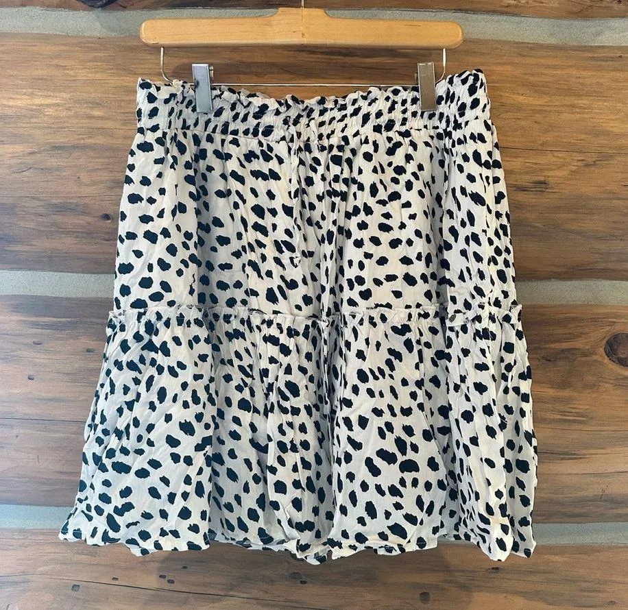 Alley Ruffled Tiered Skirt Black Size XL - Image 2