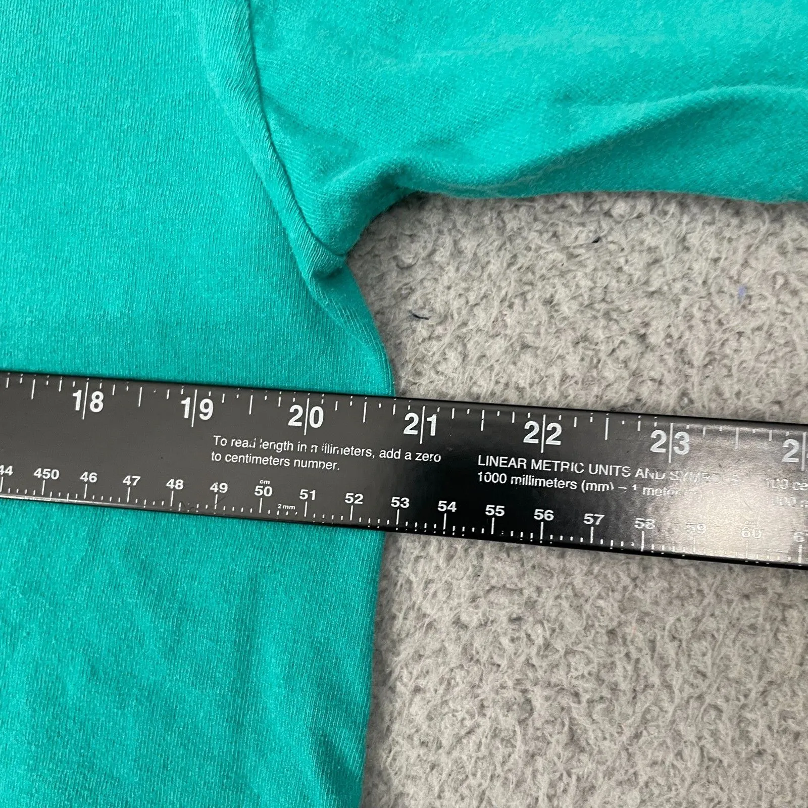 Vintage Mickey & Co. Sgurt Women L Teal Embroidered Short Sleeve Tee Size L - Image 11