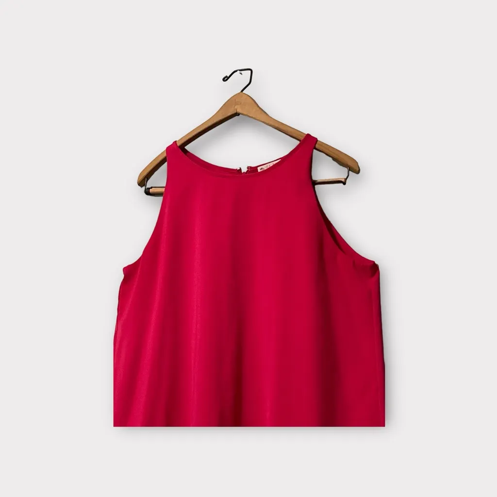 Lila Rose Dress‎ Sizel2 Lipstick Pink A-line
Layered Split Back Feminine - Image 3