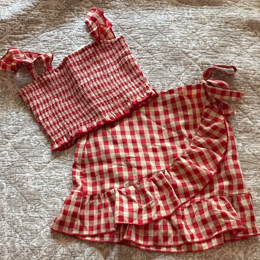 Impressions Gingham Set NWT - Image 2
