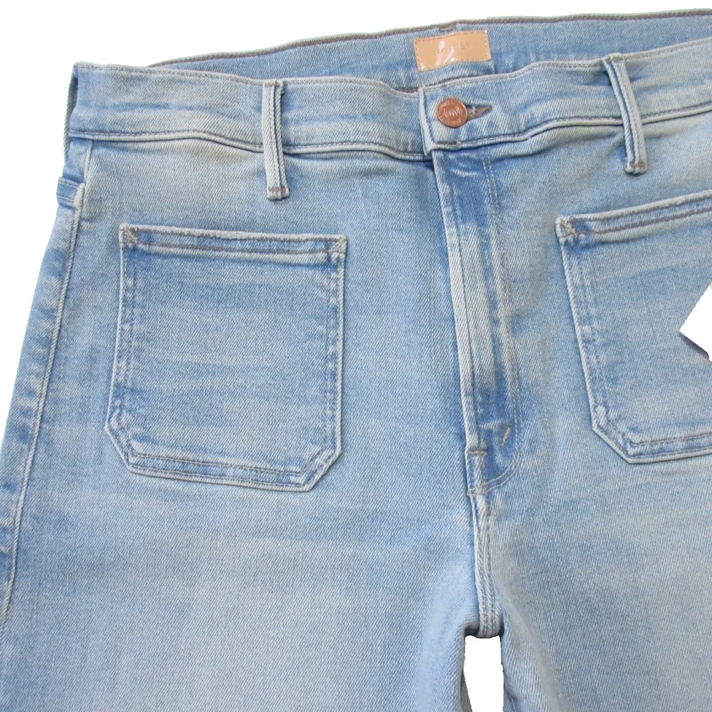 NWT Mother LIL The Patch Pocket Undercover Sneak in California Cruiser Jeans 30 Blue - Image 8