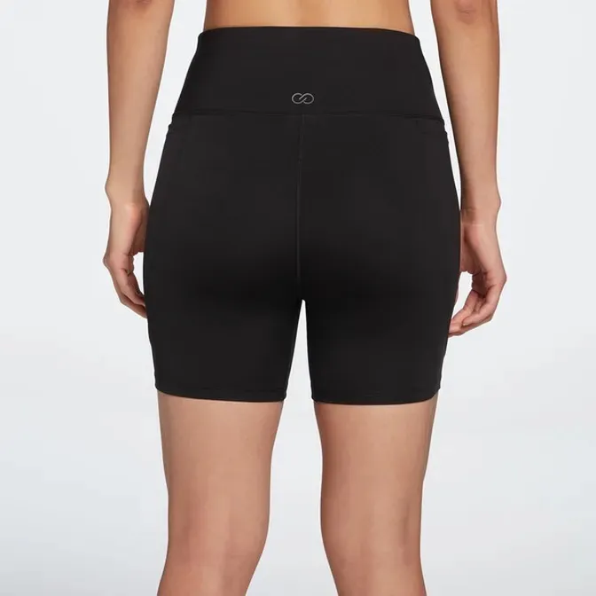 Calia Women's Energize High Rise Bike Shorts Pure Black XXS - Image 4