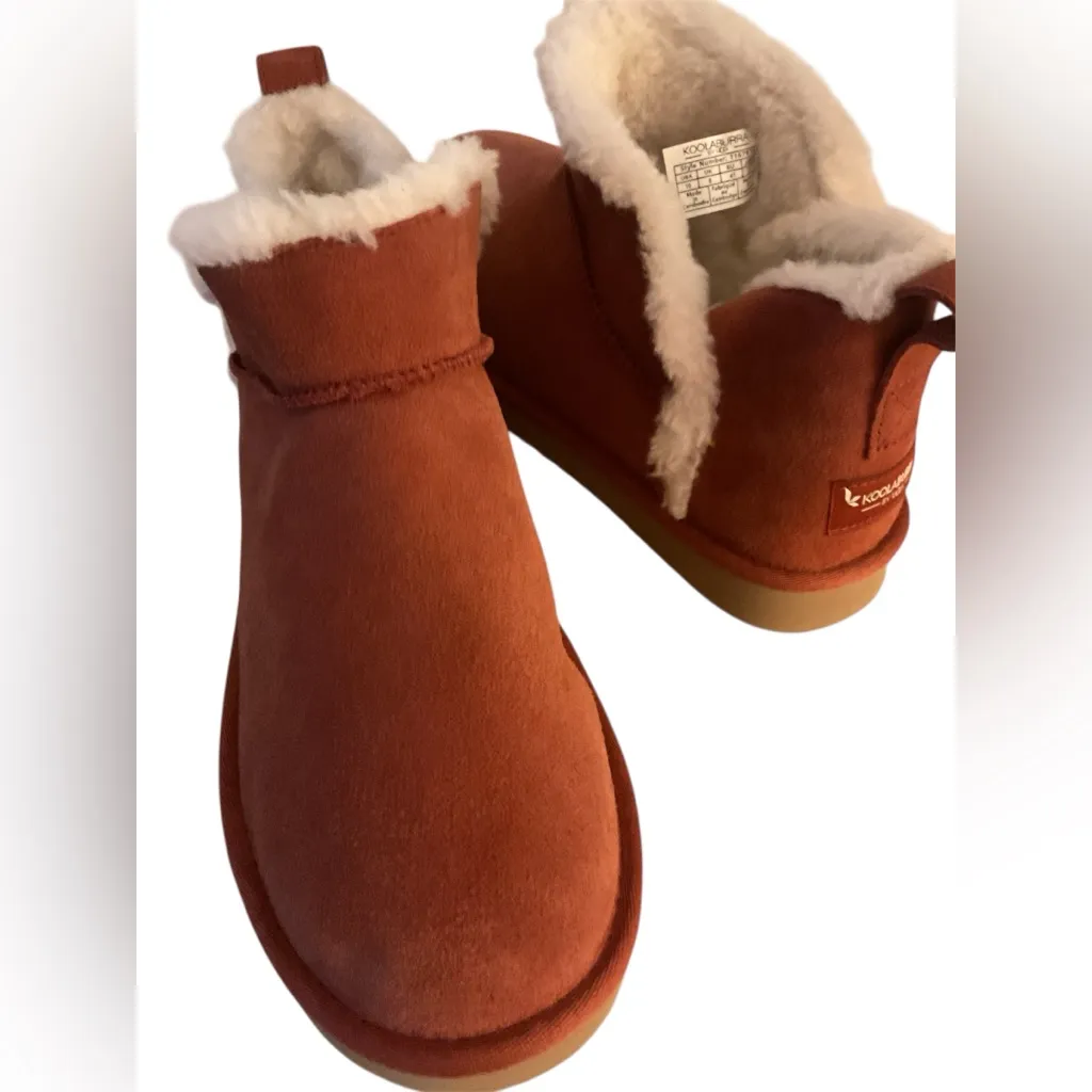 Koolaburra by Ugg NWNT women suede fur koola ultra short classic boots size 10 - Image 11