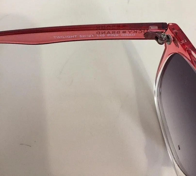 Lucky Brand Pink Gradient Twilight Sunglasses 52 21 149 - Image 3