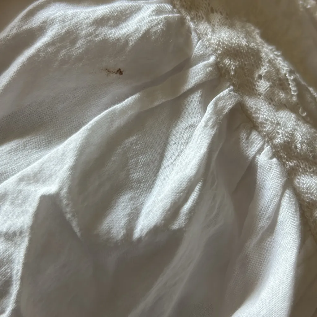 Love Shack Fancy  White Ruffled Blouse - Image 7