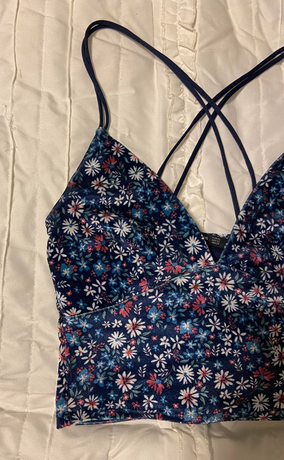 Flower Crop Top Multi Size XS - Image 3