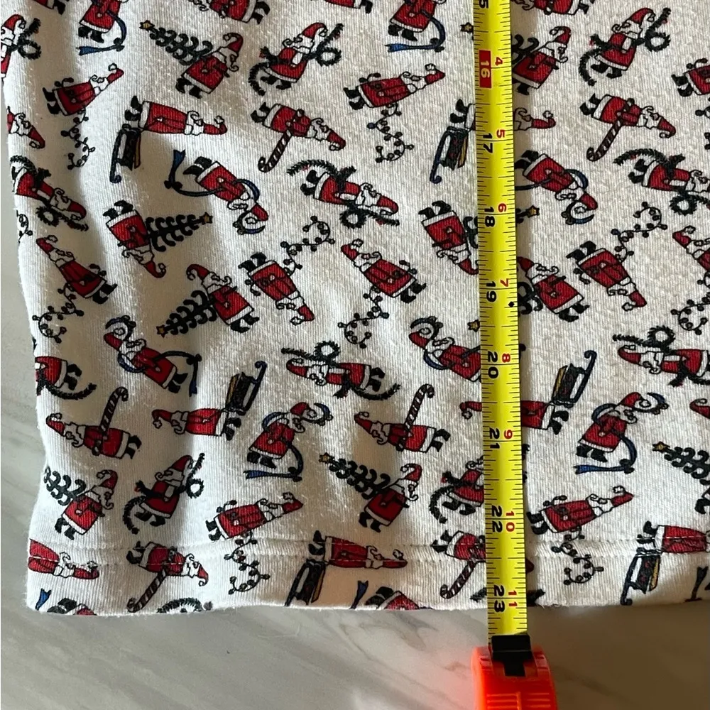 Vintage Susan Bristol Christmas Santa Top Women's L Made in Portugal 100% Cotton - Image 4