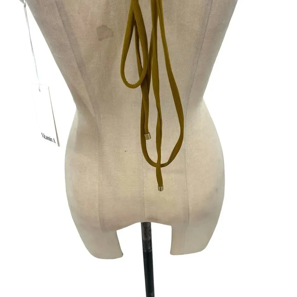 Vitamin A Sol Bikini Top Matcha Variegated EcoRib Size 8‎ / Medium - Image 8