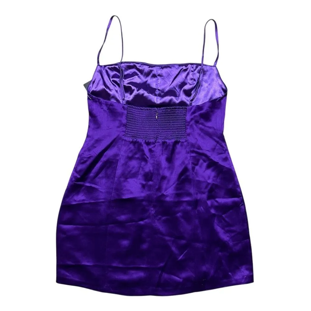 NWT Retrofete Janessa Dress Women's L Royal Purple Sleeveless Party Mini Bodycon Size L - Image 7