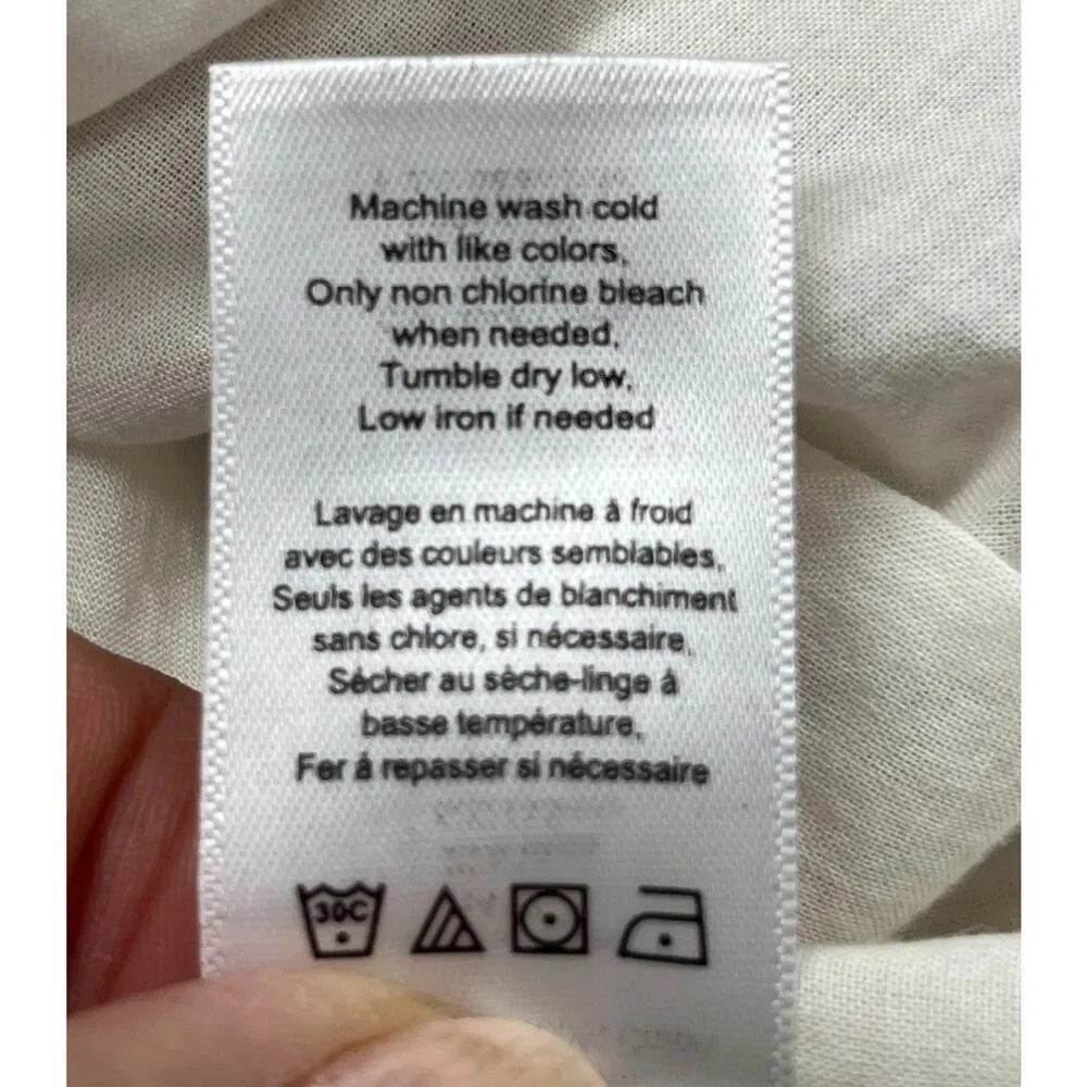 Coldwater Creek Maxi Dress Womens Size 6P Orange Linen Blend Beachy Mature - Image 12