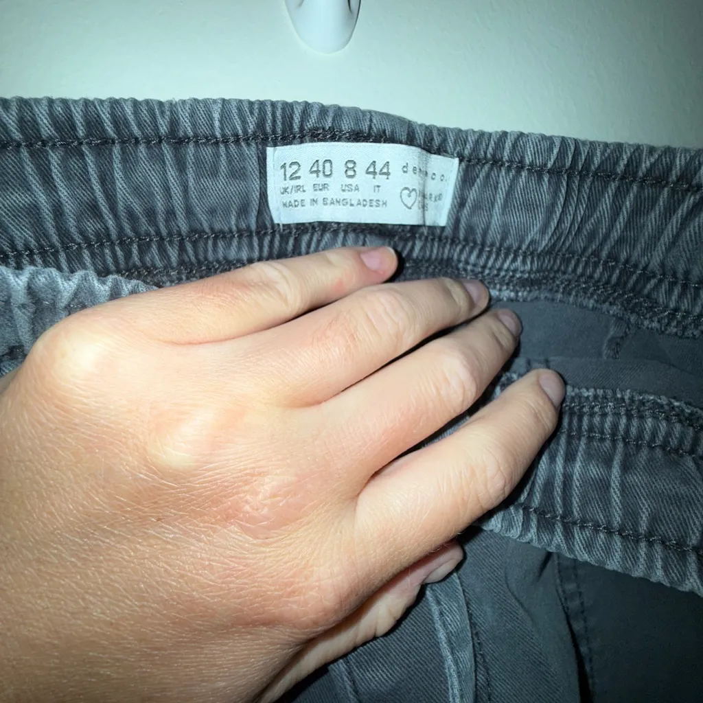 Primark Charcoal Elastic Waist Pants - Image 3