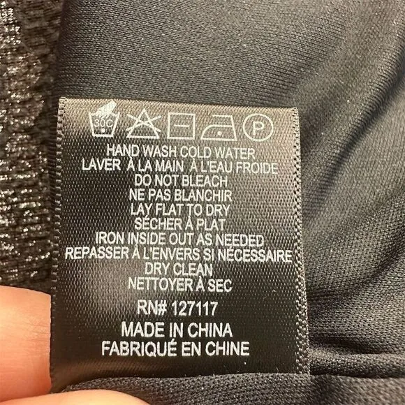 Belle Badgley Mischka Black Metallic Jacquard Long Sleeve Midi Hillary Dress 6 - Image 8