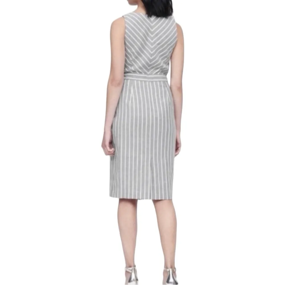Banana Republic Striped Linen Cotton Sheath Dress - Image 3