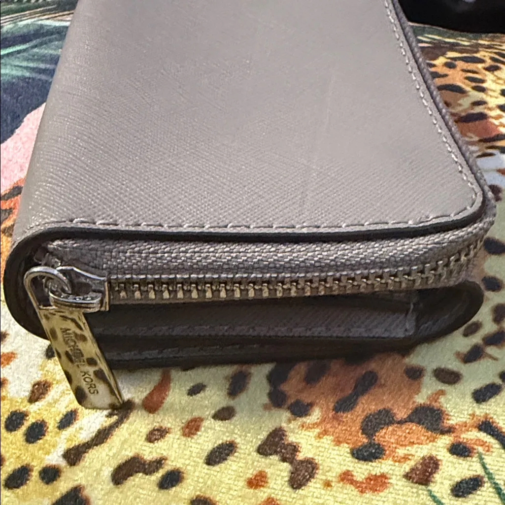 Michael Kors  Gray Compact Wallet - Image 3