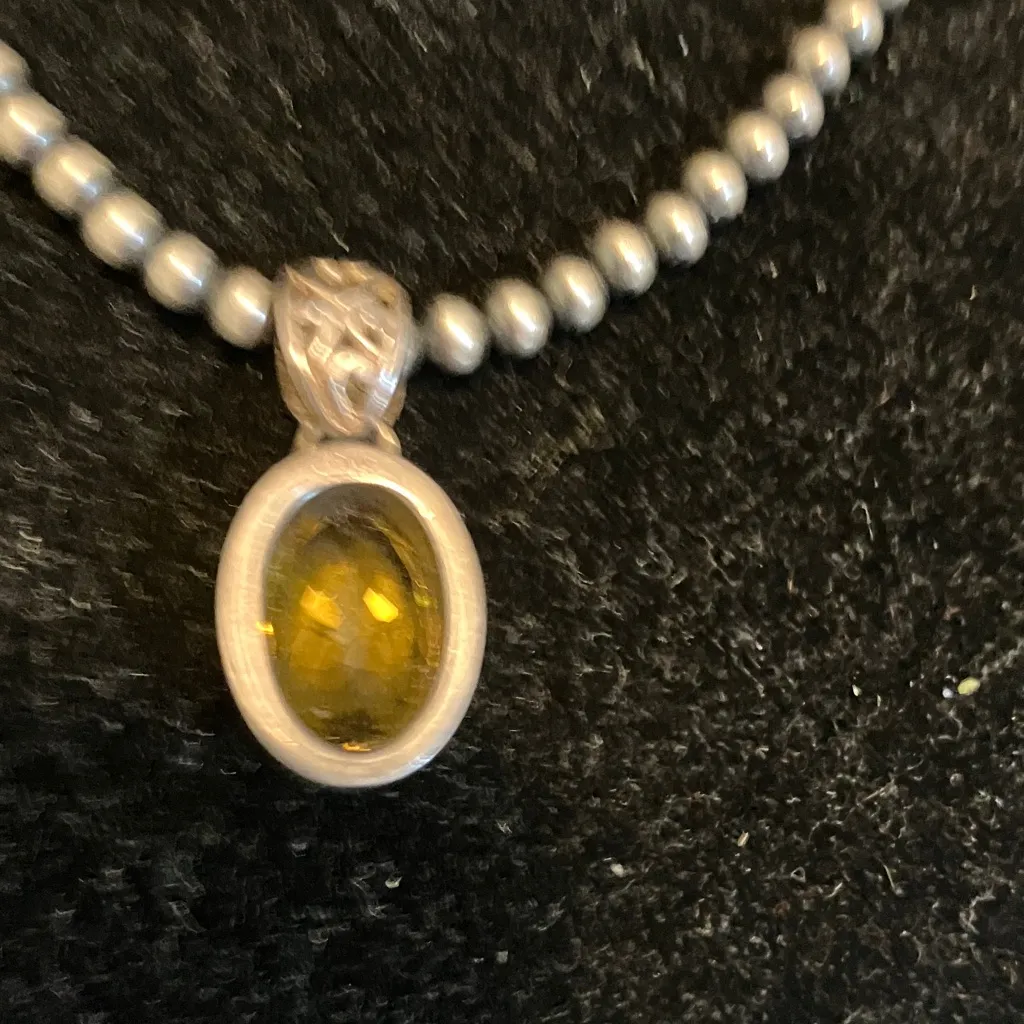 Citrine Sterling silver gemstone Pendant - Image 3