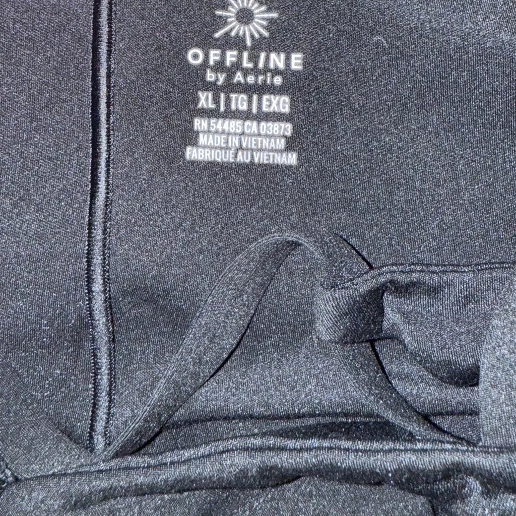 Aerie OFFLINE Real Me One Piece Black jumpsuit size XL - Image 5