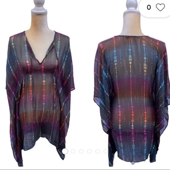 Twelfth street by Cynthia Vincent silk tunic cover up Multiple - Image 2
