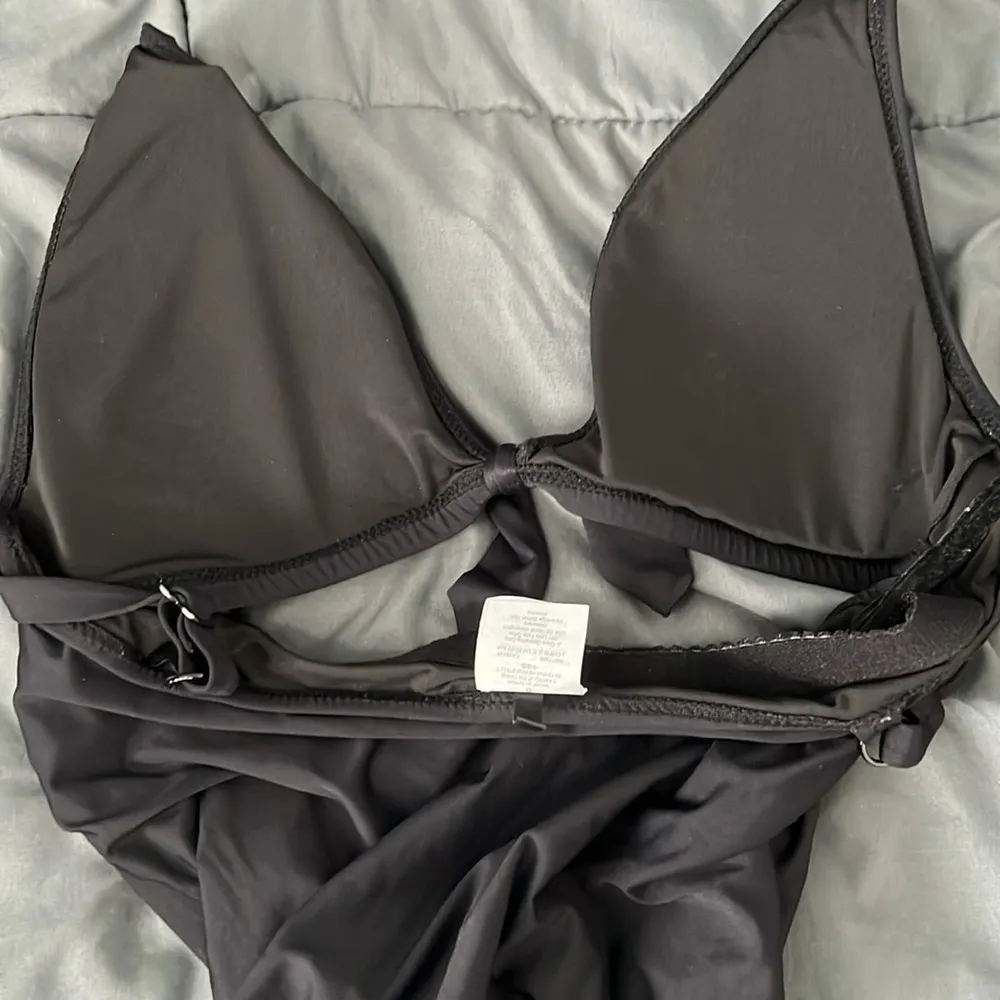 J.Crew  Tie Front Cut Out One Piece Swimsuit Size 8 - Image 5