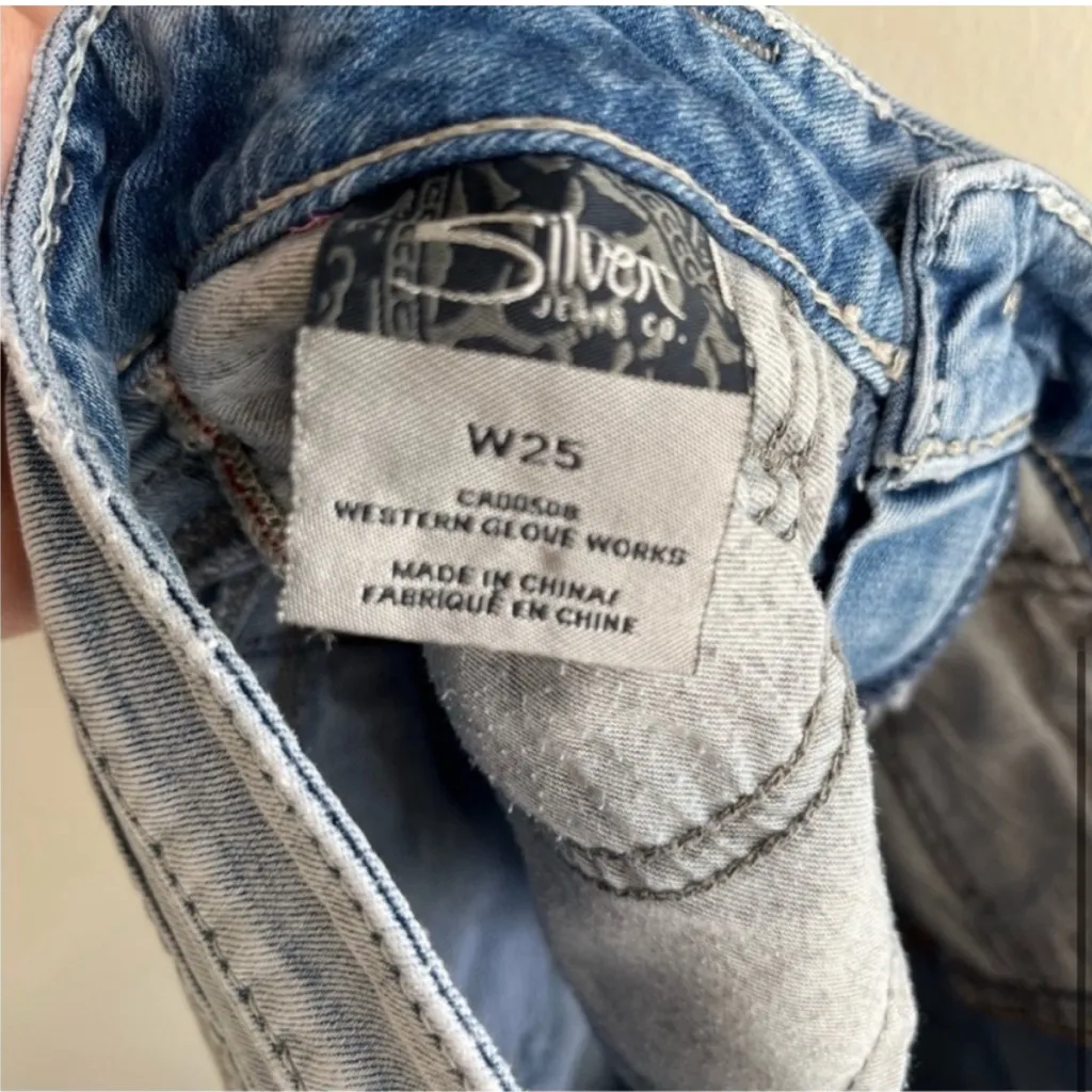 Silver Jeans Tuesday Shorts Size 25 XS - Image 5