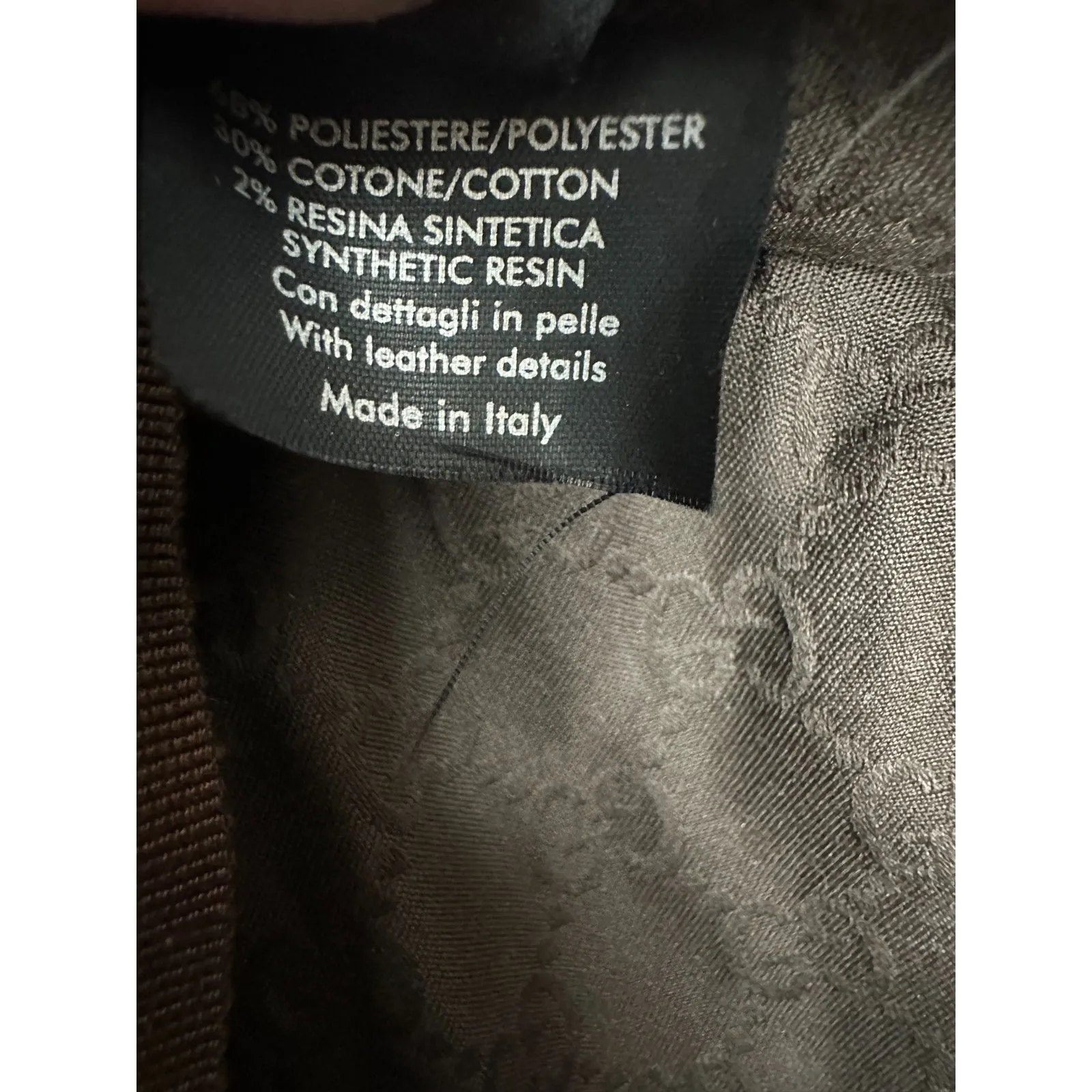 Gucci Vintage Tom Ford Era Brown Bucket Hat Leather Trim Size Medium - Image 3