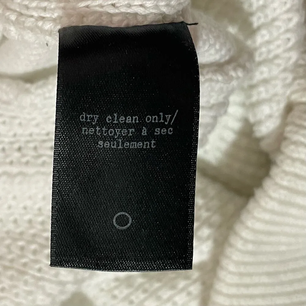 Rag & Bone/Jean Cotton Knit Crewneck Sweater - White - XS - Image 10