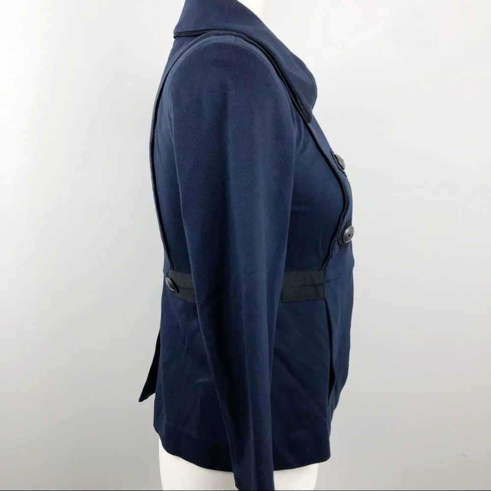Cabi Navy Blue In the Band Jacket #3375 Stretch Classic Blazer Military Size XS - Image 7