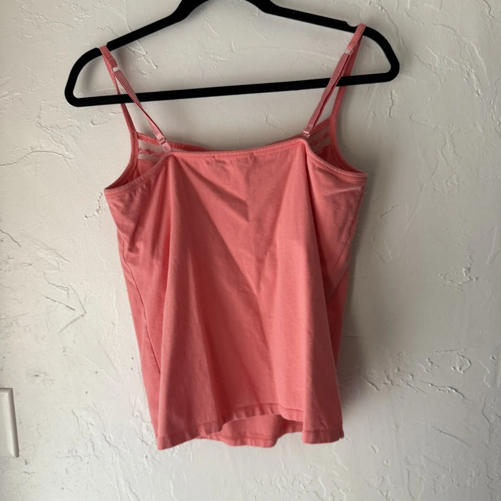 Coldwater Creek‎ Y2k Tank Top Medium Embroidered Mesh Trim Adjustable Straps - Image 6