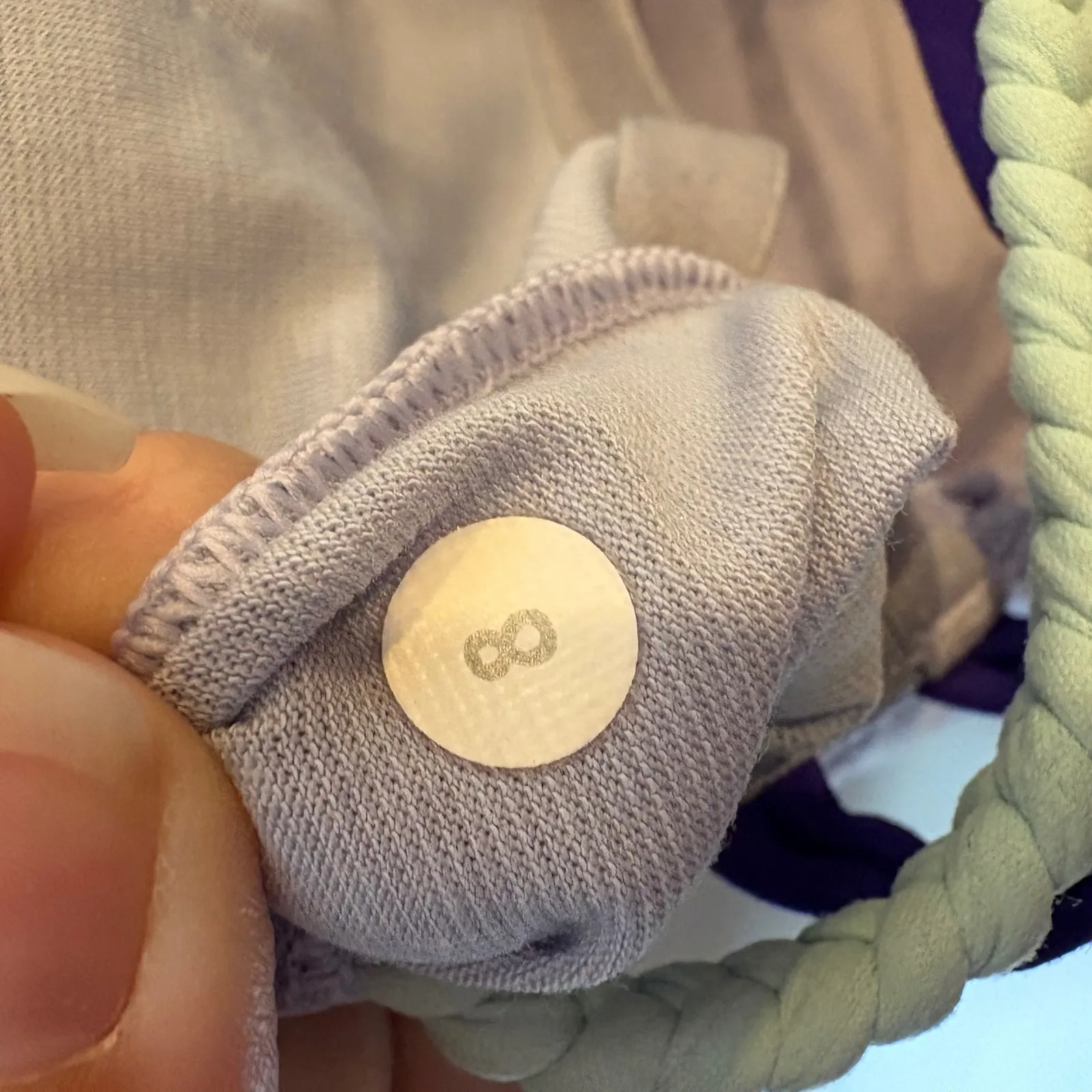 lululemon Wandering Yogi Tank Light Lavender Halter Open Back‎ Braided Strap 8 - Image 10