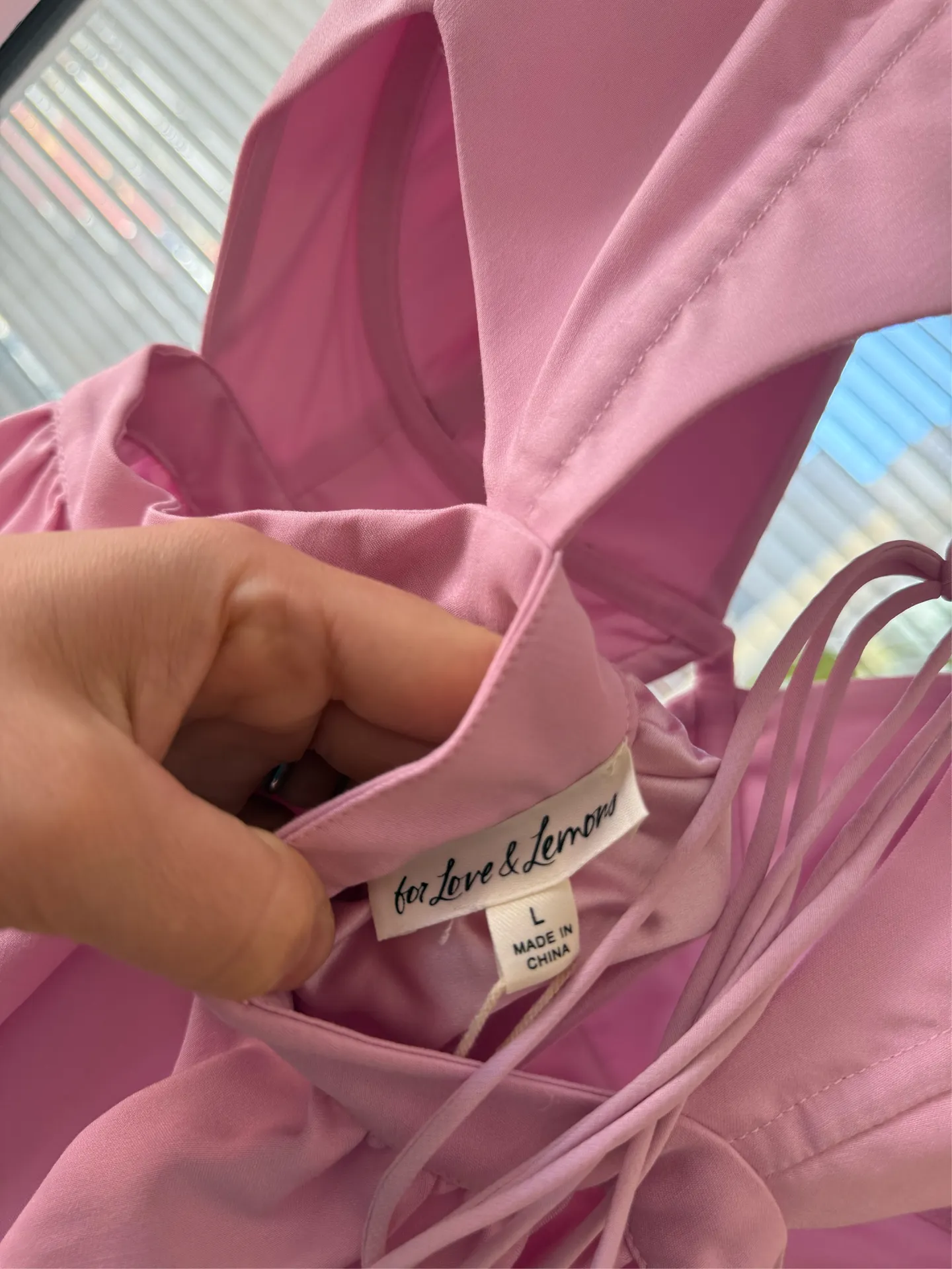 For Love & Lemons Dress Miriam Maxi Pink - Image 8