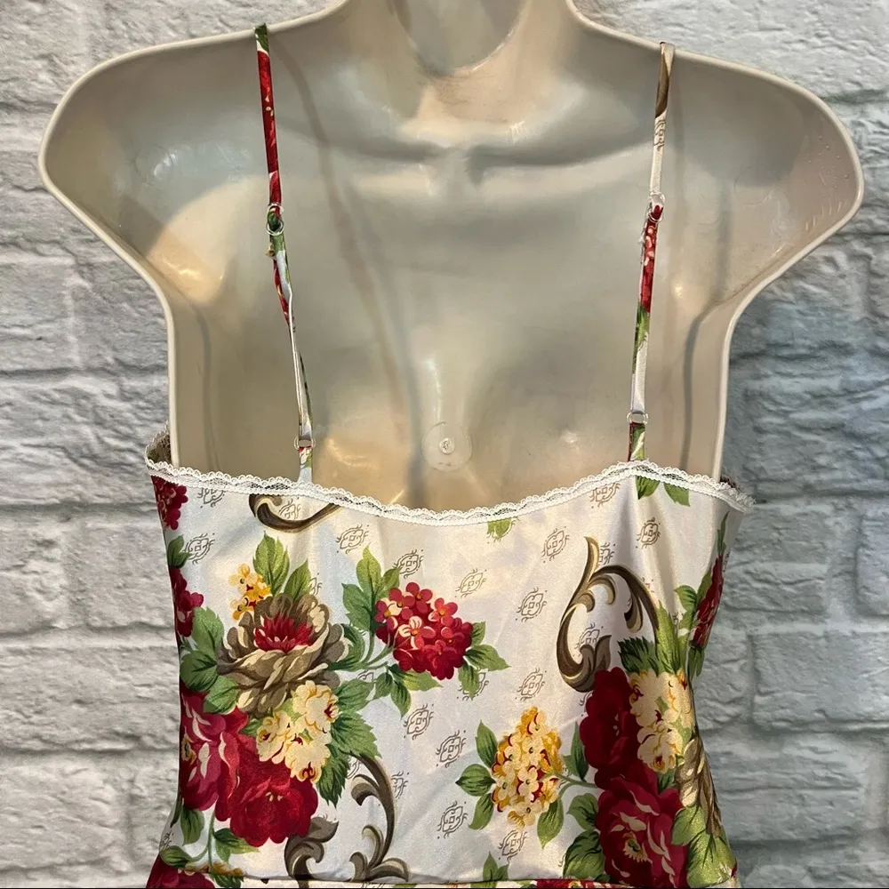Vintage Lucie Ann II Petite OS Floral Lingerie bodysuit Red Size undefined - Image 9