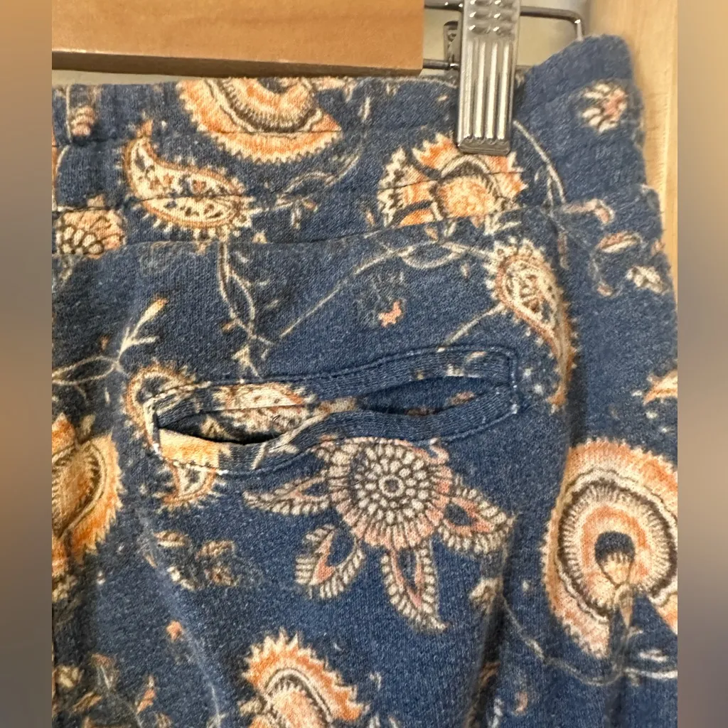 Anthropologie Saturday Sunday Sweatpants Paisley XS Blue - Image 2