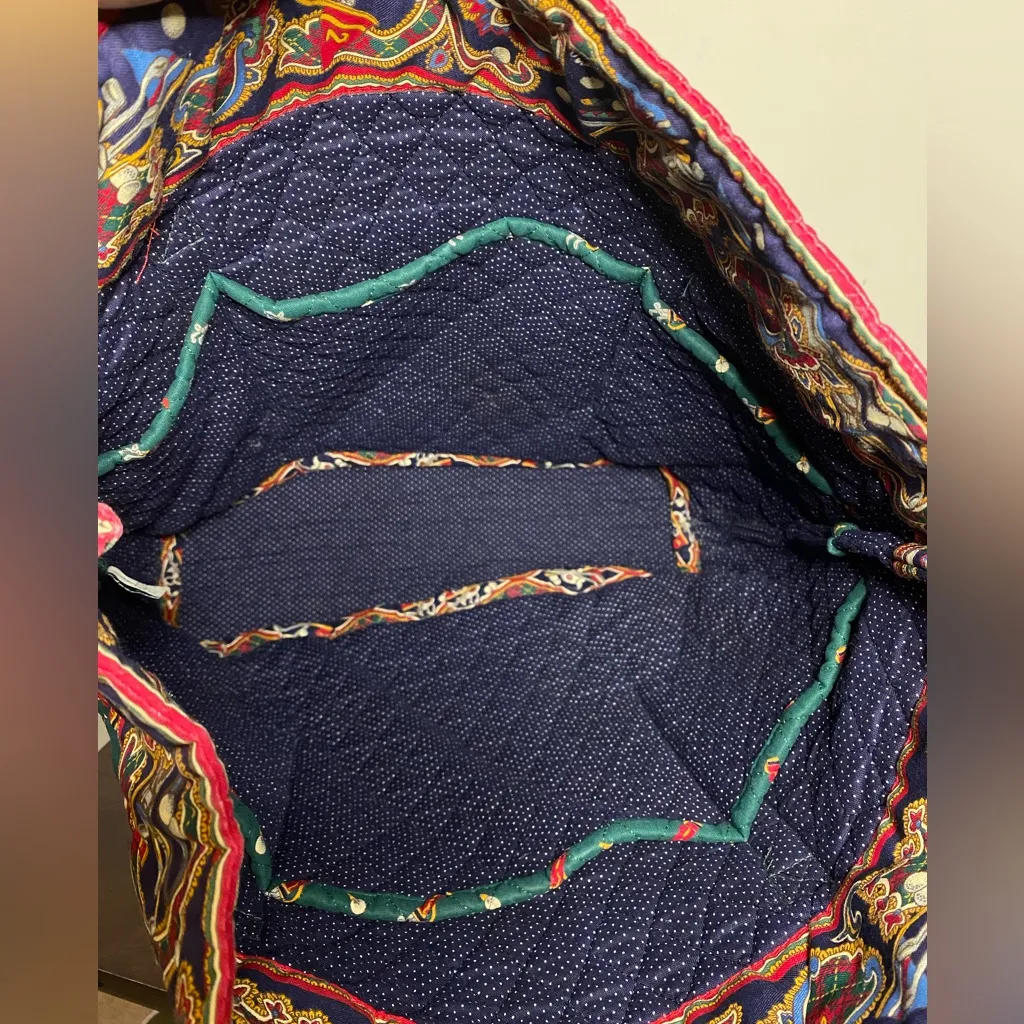 Vintage Vera Bradley Gold Quilted Tote Bag Retired Pattern EUC - Image 8